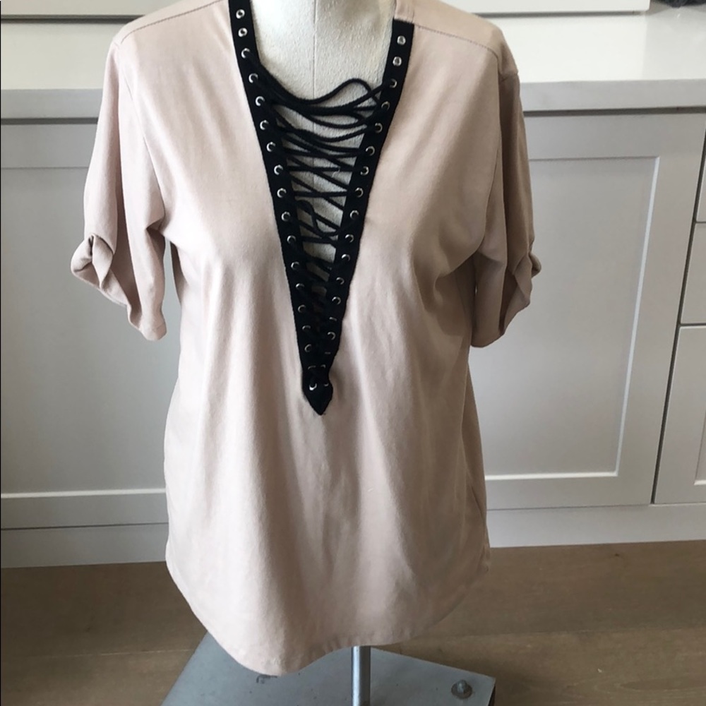 Comfortable beige dress for every day